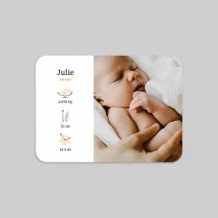 Faire-part Naissance Fille^Planet cards Achillée