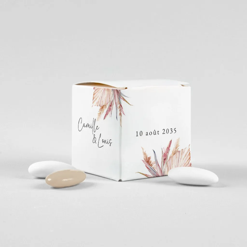 Boîte À Dragées Mariage^Planet cards Amour Bohème