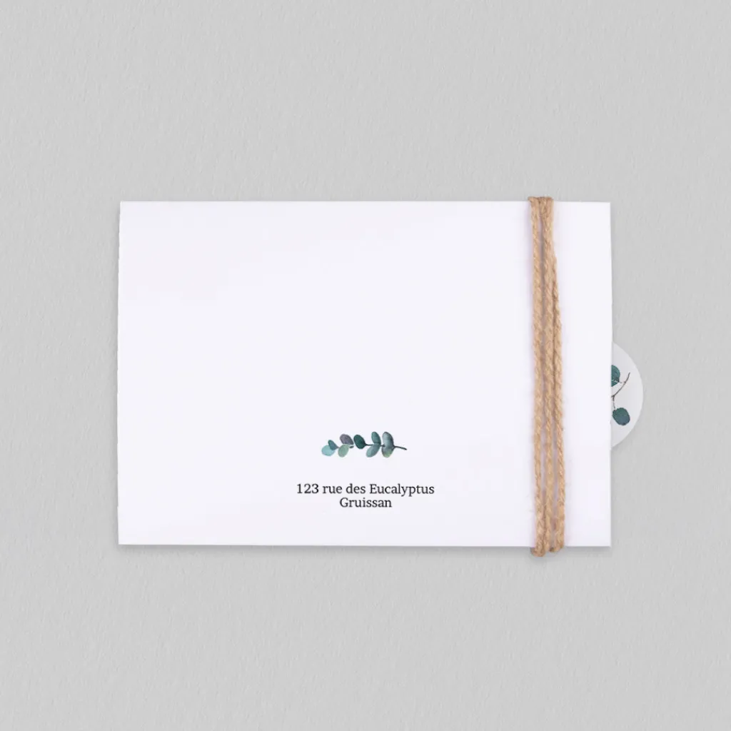 Faire-part Mariage Champêtre | Gamme Complète^Planet cards Amour Eucalyptus
