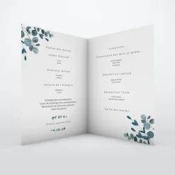 Livret De Messe Mariage^Planet cards Amour Eucalyptus