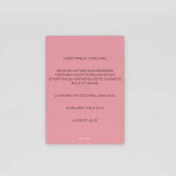 Carte Remerciement Mariage Champêtre^Planet cards Amour fleuri