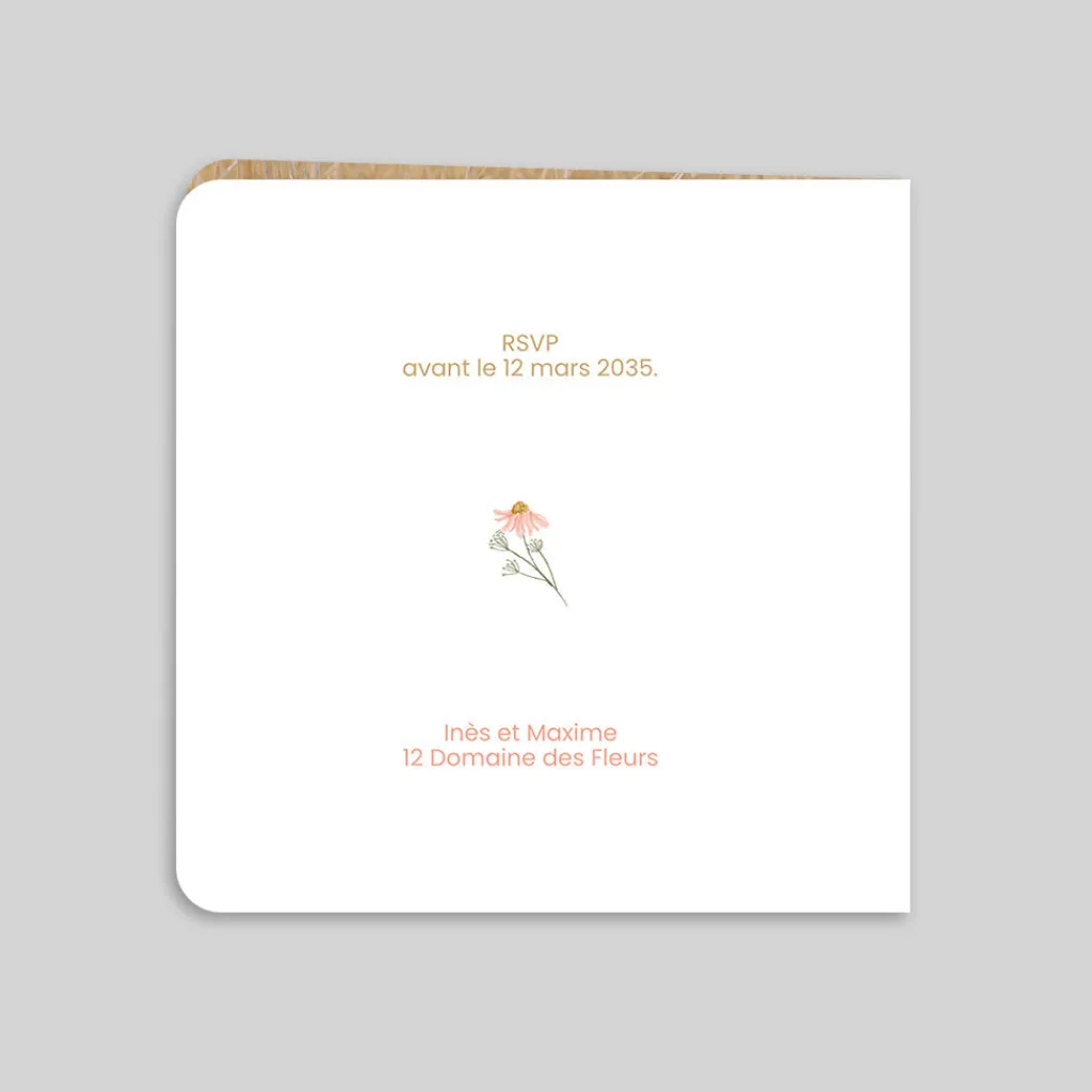 Faire-part Mariage Champêtre^Planet cards Amour Floral