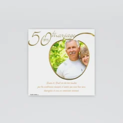 Carte Invitation Noces D'or | Carte Invitation Noces D'or^Planet cards 50 ans Pomme d'or