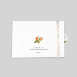 Faire-part Mariage Bohème | Faire-part Mariage Champêtre^Planet cards Aquarelle et Oranges