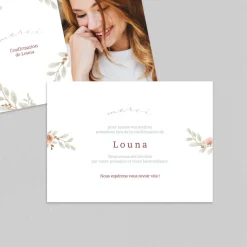 Carte Remerciement Confirmation^Planet cards Aquarelle Végétale