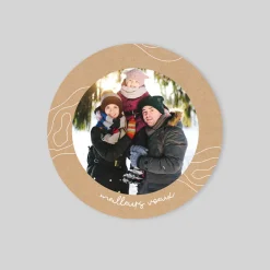 Carte De Noël Photo | Carte De Vœux Famille^Planet cards Arbre Abstrait et Photo