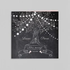 Faire-part Mariage Original | Gamme Complète^Planet cards Arbre et guirlande lumineuse