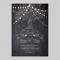 Faire-part Mariage Original | Gamme Complète^Planet cards Arbre Lumineux
