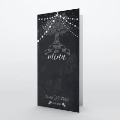 Menu De Mariage^Planet cards Arbre lumineux