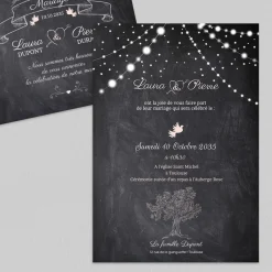 Faire-part Mariage Original | Gamme Complète^Planet cards Arbre Lumineux