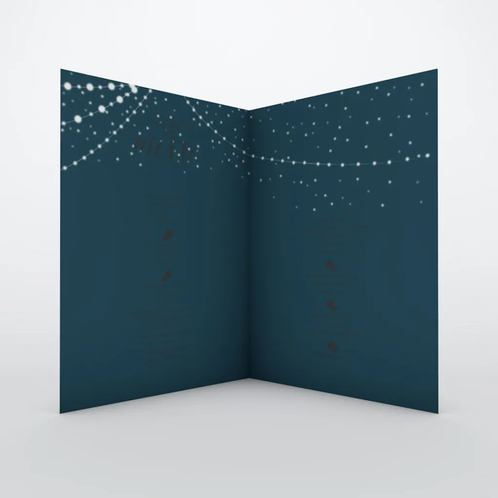 Livret De Messe Mariage^Planet cards Arbre lumineux