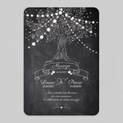 Faire-part Mariage Original | Gamme Complète^Planet cards Arbre Lumineux