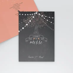 Livret De Messe Mariage^Planet cards Arbre lumineux