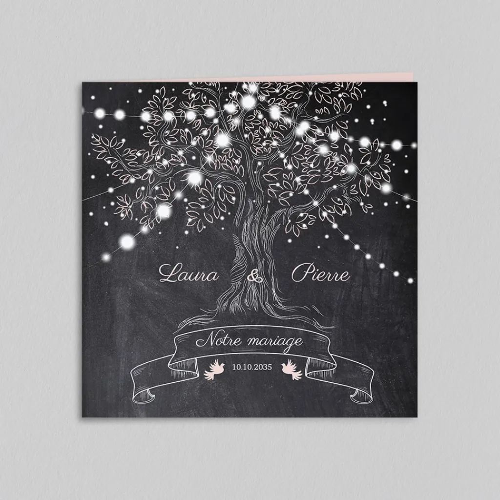 Faire-part Mariage Original | Gamme Complète^Planet cards Arbre Lumineux