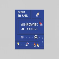 Carte Invitation Anniversaire Adulte Originale^Planet cards Arcade