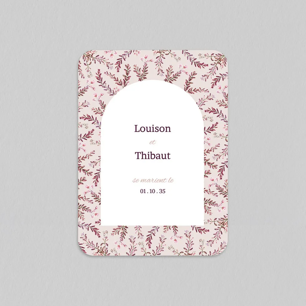 Faire-part Mariage Champêtre^Planet cards Arche et Bruyère