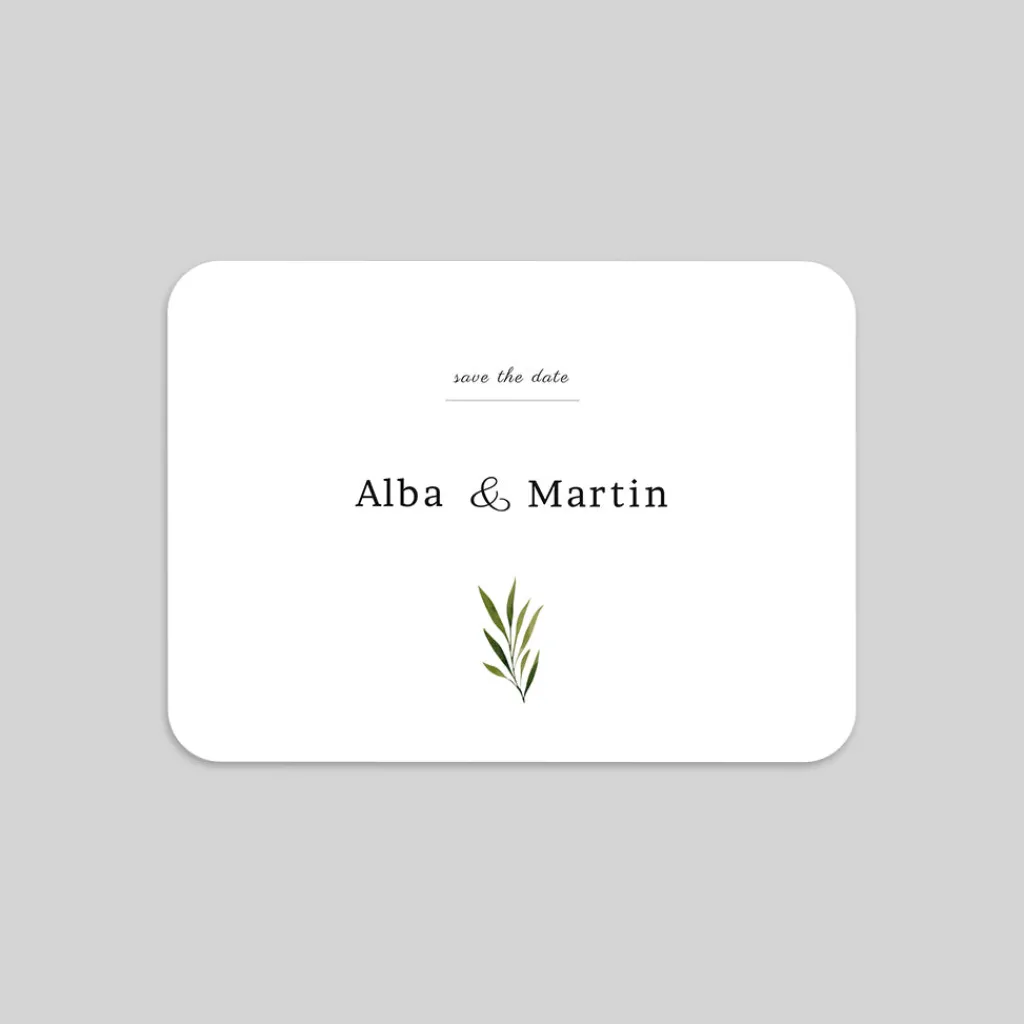 Save The Date^Planet cards Arche et feuillage