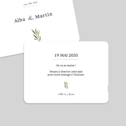 Save The Date^Planet cards Arche et feuillage