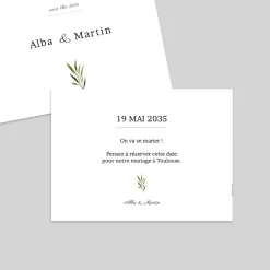 Save The Date^Planet cards Arche et feuillage