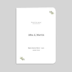 Livret De Messe Mariage^Planet cards Arche et Feuillage