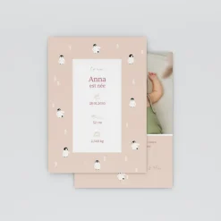 Faire-part Naissance Animaux | Faire-part Naissance Fille^Planet cards Arctique Pingouin