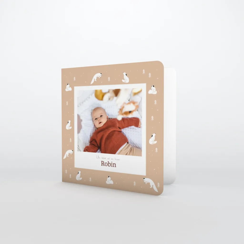 Faire-part Naissance Animaux | Faire-part Naissance Garçon^Planet cards Arctique Renard