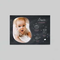 Faire-part Naissance Original^Planet cards Ardoise et Dessins