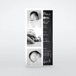 Faire-part Naissance Marque-page | Faire-part Naissance Garçon^Planet cards Ardoise vintage fleuri
