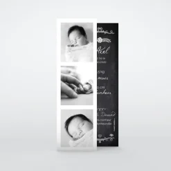 Faire-part Naissance Marque-page | Faire-part Naissance Garçon^Planet cards Ardoise vintage fleuri