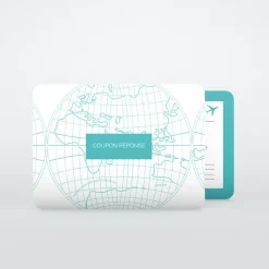 Coupon-réponse Mariage^Planet cards Autour du monde