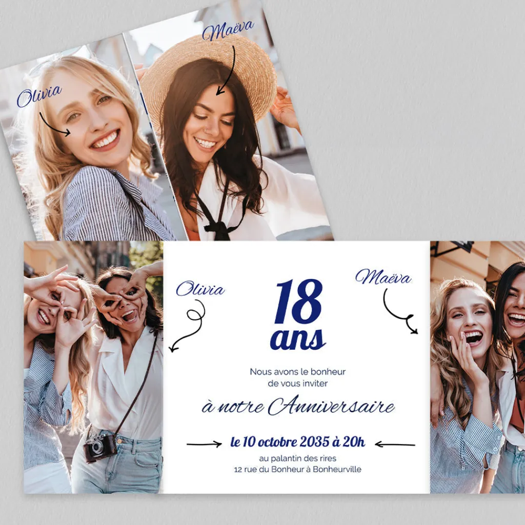 Carte Invitation Anniversaire Adulte Moderne^Planet cards Ballon et notes de musique