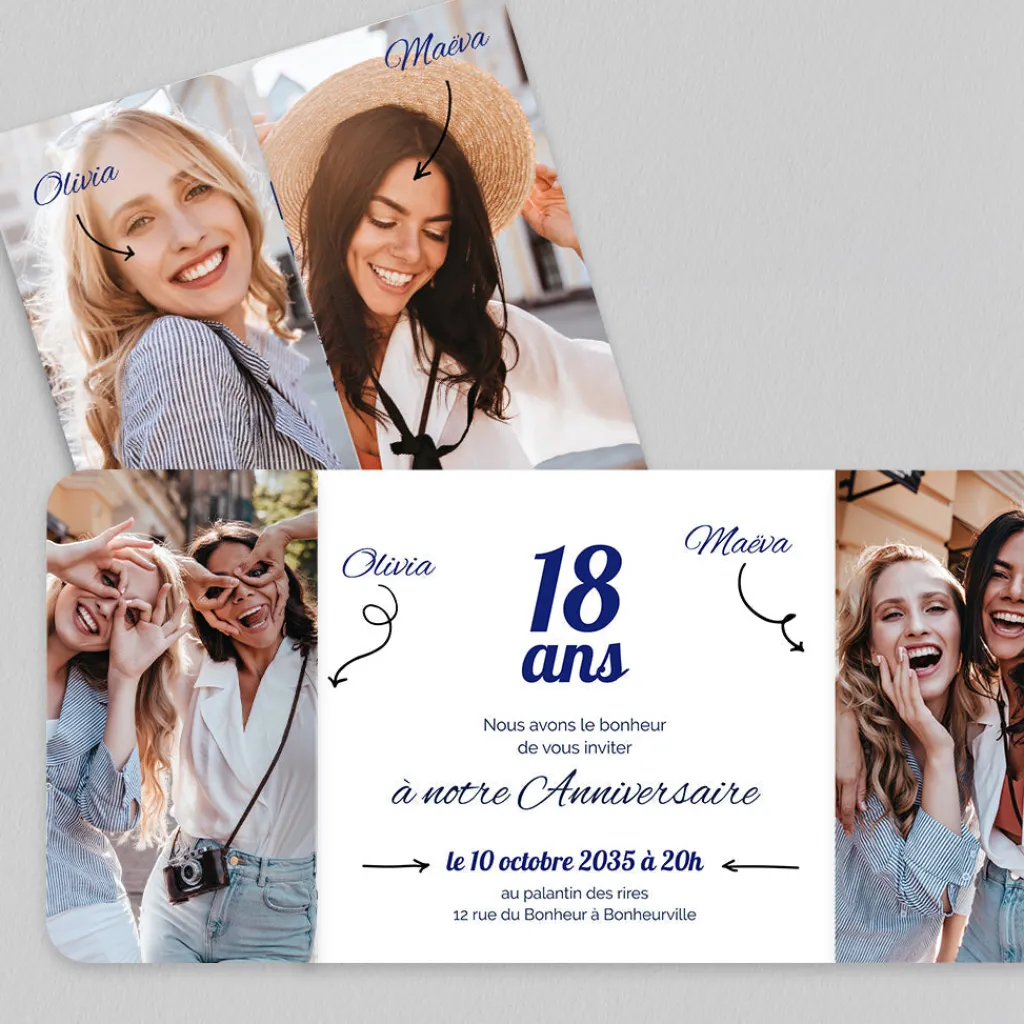 Carte Invitation Anniversaire Adulte Moderne^Planet cards Ballon et notes de musique
