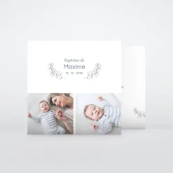 Faire-part Baptême Garçon^Planet cards Baptême Religieux
