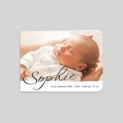 Faire-part Naissance Fille^Planet cards Belle Calligraphie