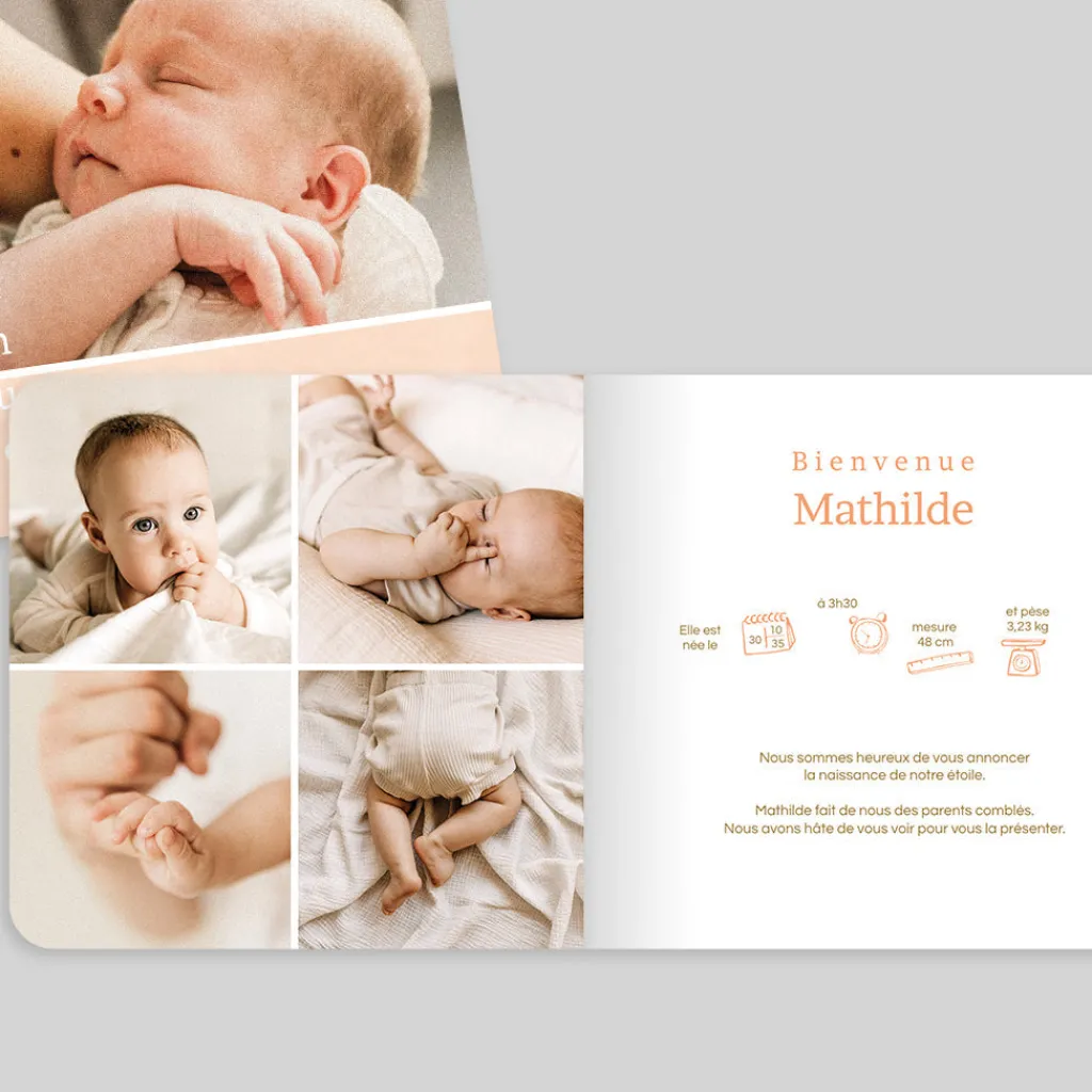 Faire-part Naissance Fille^Planet cards Bienvenue Et Petites Fleurs