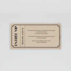 Carte Invitation Anniversaire Adulte Vintage | Carte Invitation Anniversaire Adulte Originale^Planet cards Billet Vintage