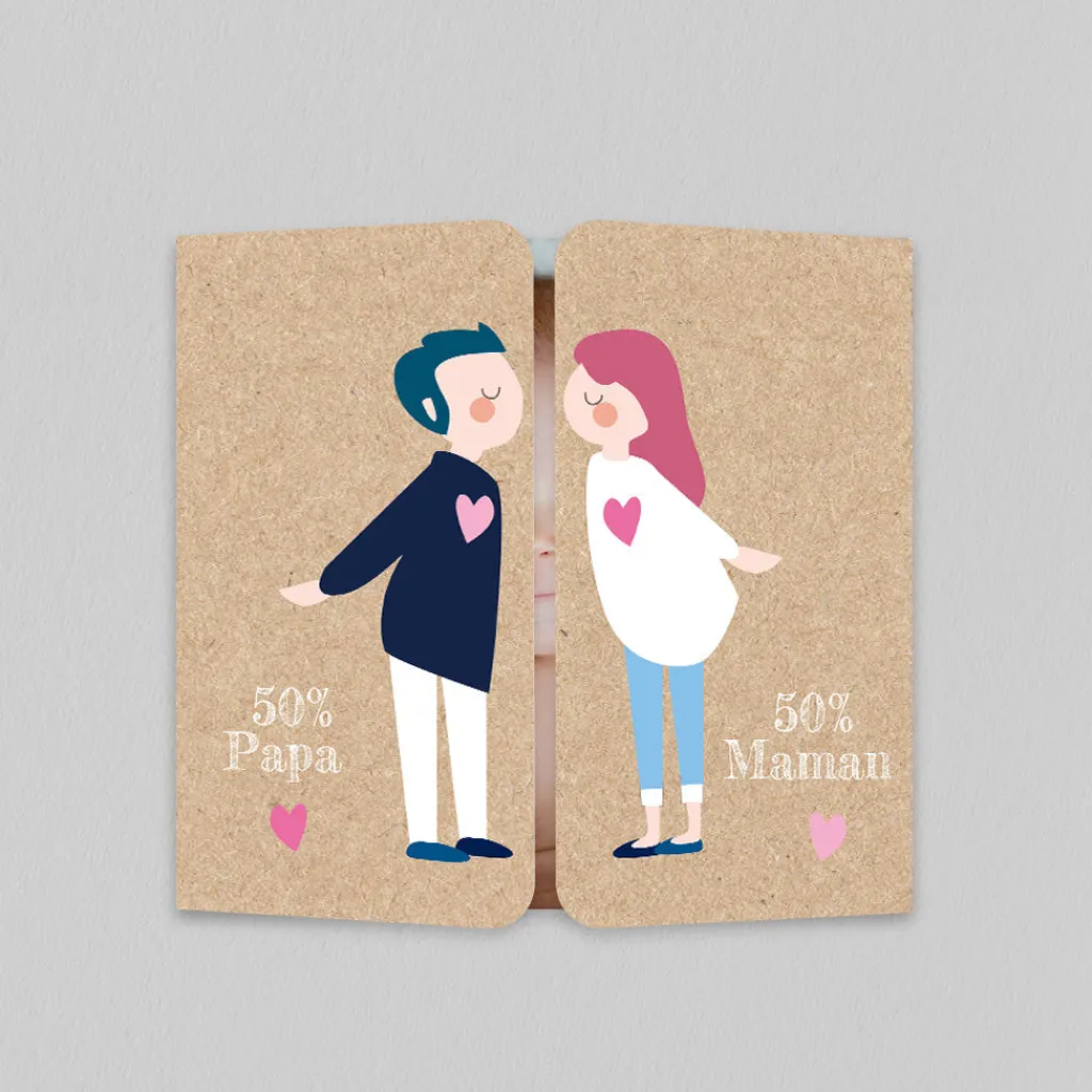 Faire-part Naissance Original^Planet cards Bisou Magique
