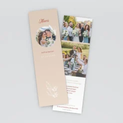 Carte Remerciement Mariage Champêtre | Carte Remerciement Mariage Marque-page^Planet cards Blé En Épi