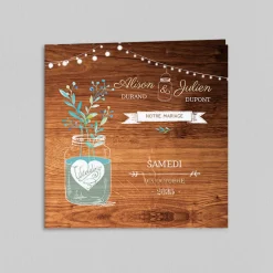Faire-part Mariage Champêtre | Gamme Complète^Planet cards Bocal fleuri