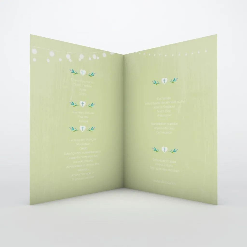 Livret De Messe Mariage^Planet cards Bocal fleuri