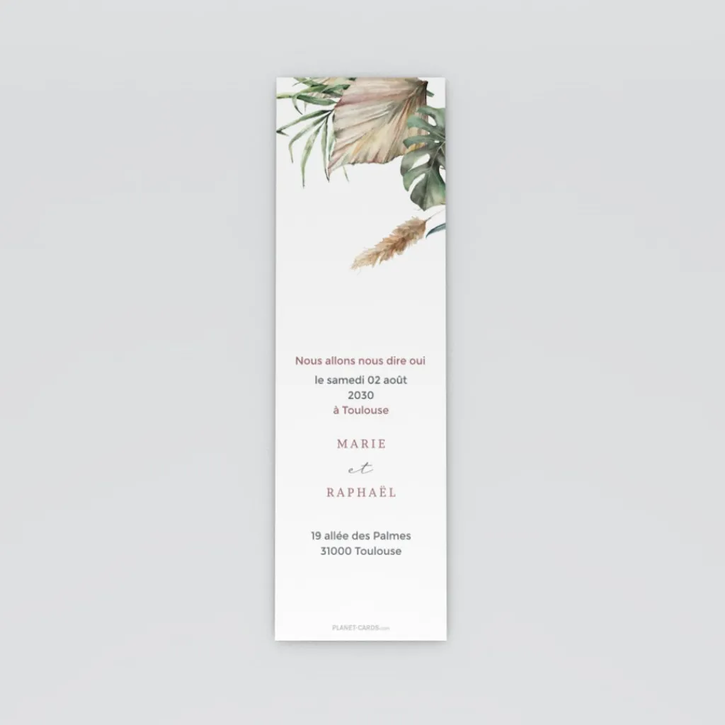 Save The Date^Planet cards Bohème des Iles