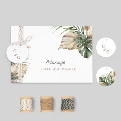 Faire-part Mariage Bohème | Gamme Complète^Planet cards Bohème des Iles et Photos