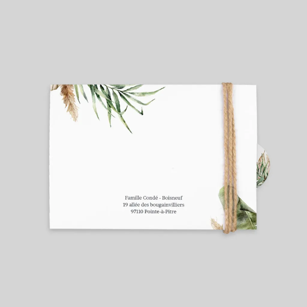 Faire-part Mariage Bohème | Gamme Complète^Planet cards Bohème des Iles et Photos