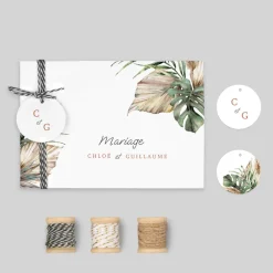 Faire-part Mariage Bohème | Gamme Complète^Planet cards Bohème des Iles et Photos