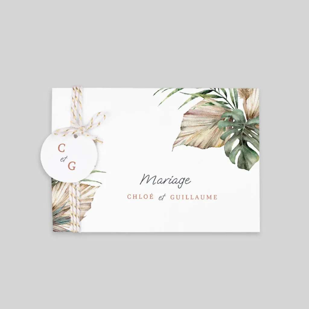 Faire-part Mariage Bohème | Gamme Complète^Planet cards Bohème des Iles et Photos
