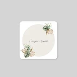 Coupon-réponse Mariage^Planet cards Bohème des îles