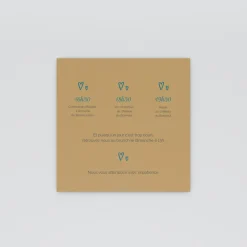 Programme De Mariage^Planet cards Bois et Amour