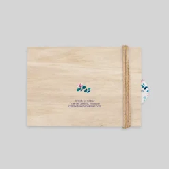 Faire-part Mariage Champêtre^Planet cards Bois Floral