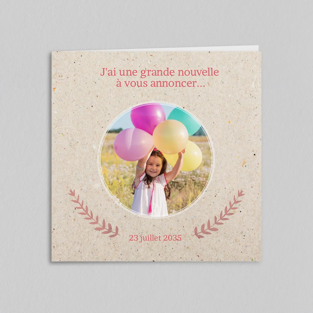 Faire-part Mariage Champêtre^Planet cards Bonne Nouvelle