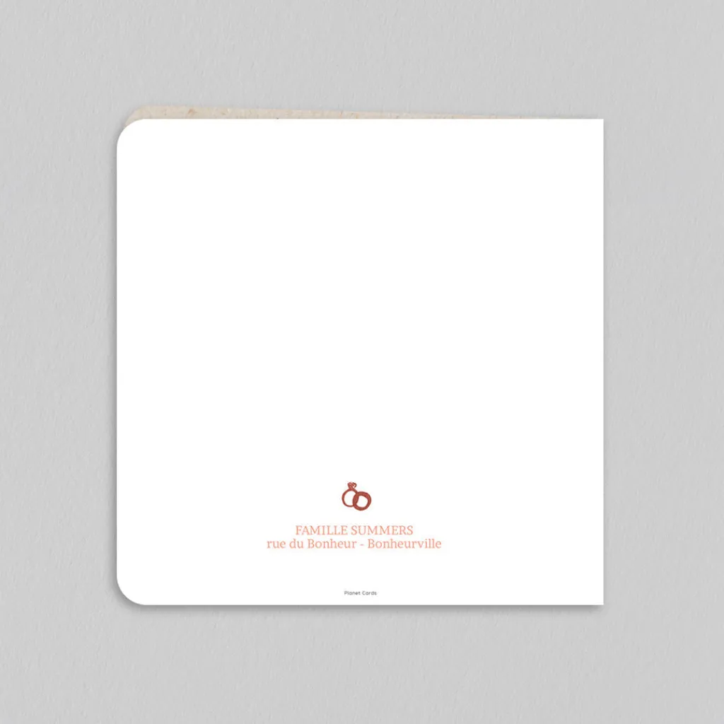 Faire-part Mariage Champêtre^Planet cards Bonne Nouvelle